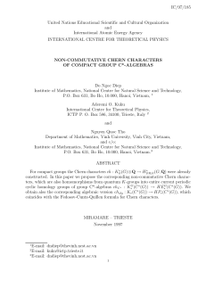 IC/97/185 United Nations Educational Scientific and