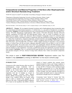 Compositional and Material Properties of Rat Bone after