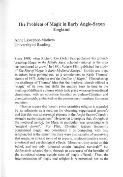 The Problem of Magic in Early Anglo-Saxon England
