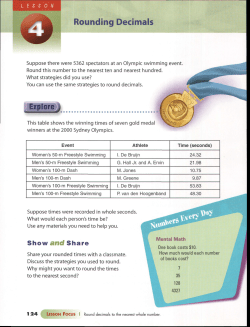 Rounding Decimals