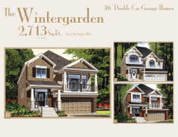 Sq.Ft. 36` Double Car Garage Homes