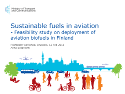 Sustainable fuels in aviation