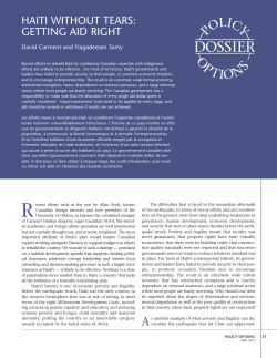 Haiti without Tears: Getting aid right