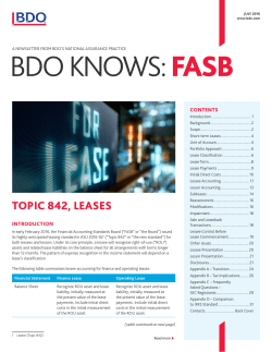 BDO Knows Leases