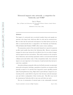 Meteoroid impacts onto asteroids: a competitor for Yarkovsky and