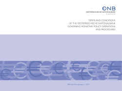 Terms and conditions of the Oesterreichische Nationalbank