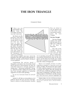 The Iron Triangle - Wisconsin Policy Research Institute