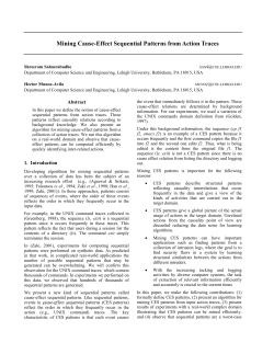 Mining Cause-Effect Sequential Patterns from Action Traces