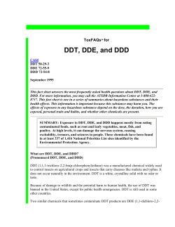 DDT, DDE, and DDD