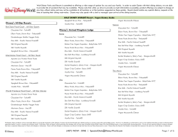 Disney`s All-Star Resorts Disney`s Animal Kingdom Lodge Page 1 of