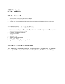 Curriculum Spanish2016