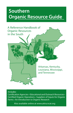Southern Organic Resource Guide