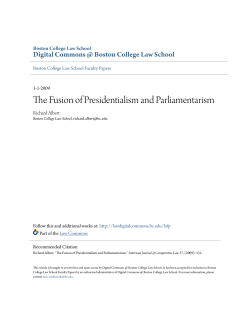 The Fusion of Presidentialism and Parliamentarism