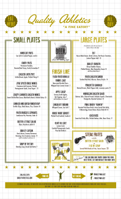 large plates small plates beer