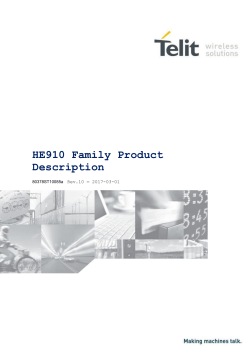 HE910 Family Product Description