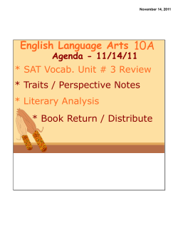ELA Class Lesson_11_14_2011