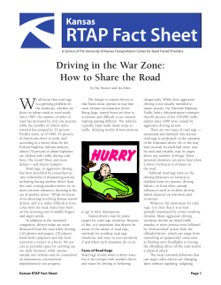 Driving in the War Zone: How to Share the Road