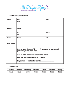 Employment Application