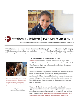 Stephen`s Children | FARAH SCHOOL II