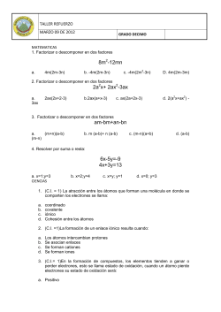 8m -12mn 2a x+ 2ax -3ax am-bm+an-bn 6x-5y