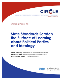 State Standards Scratch the Surface of Learning about Political