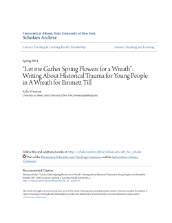 Let me Gather Spring Flowers for a Wreath