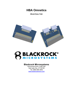HBA Omnetics - Blackrock Microsystems