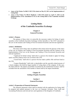 Listing Rules_Track Changes