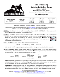 Bachelor Butte Dog Derby 2017