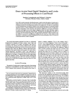 Does CHARM Need Depth? Similarity and Levels- of