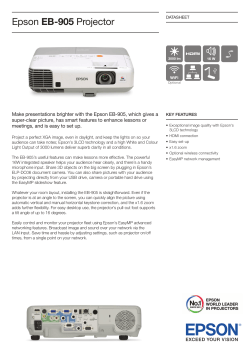 Epson EB-905 Projector