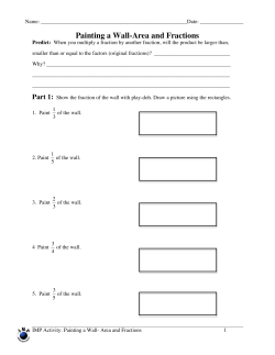 Painting a Wall-Area and Fractions