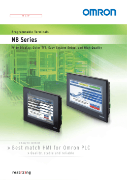 NB Series - OMRON &ndash; Automa&ccedil;&atilde;o Industrial
