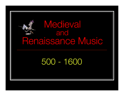 Medieval Renaissance Music