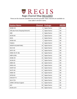 Regis Channel Map INCLUDED