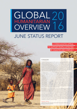Global Humanitarian Overview 2016