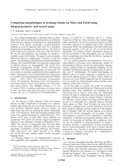 Comparing morphologies of drainage basins on Mars and Earth