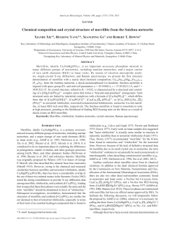 Chemical composition and crystal structure of merrillite from the