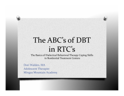 The ABC`s of DBT in RTC`s