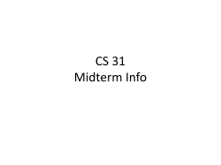 Midterm Info Slides