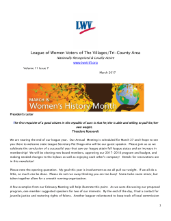 Current Issue - Lwvtrifl.org