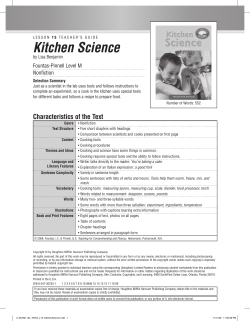 Kitchen Science - Houghton Mifflin Harcourt