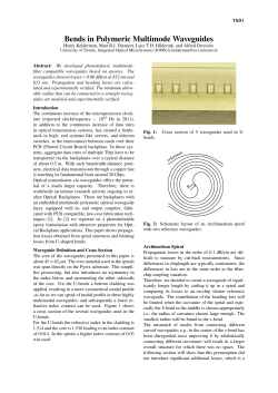 Bends in Polymeric Multimode Waveguides
