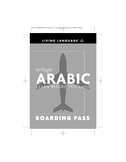 In-Flight Arabic