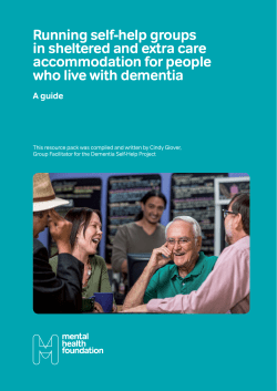 Running self-help groups in sheltered and extra care