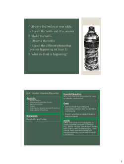 Intensive Properties Slides