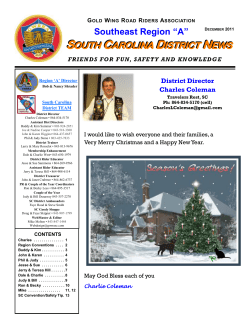 December - South Carolina District Rally