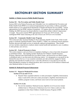 section-by-section summary
