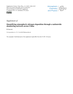 Supplement - Atmos. Chem. Phys