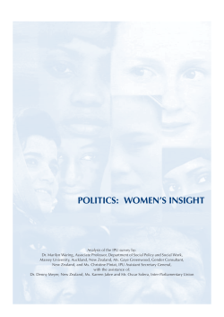 PolitiCs: WomEN`s iNsiGHt - Inter
